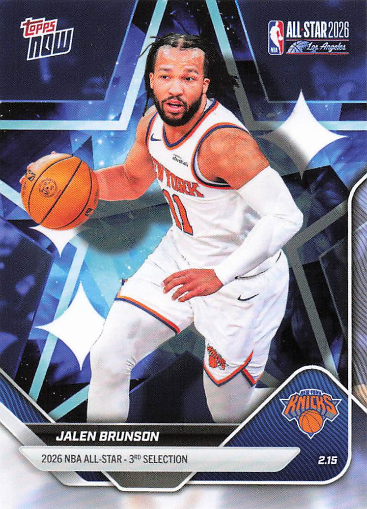 2025-26 Topps Now All-Star Game Basketball Jalen Brunson #AS16