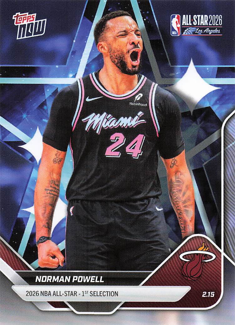 2025-26 Topps Now All-Star Game Basketball Norman Powell #AS13