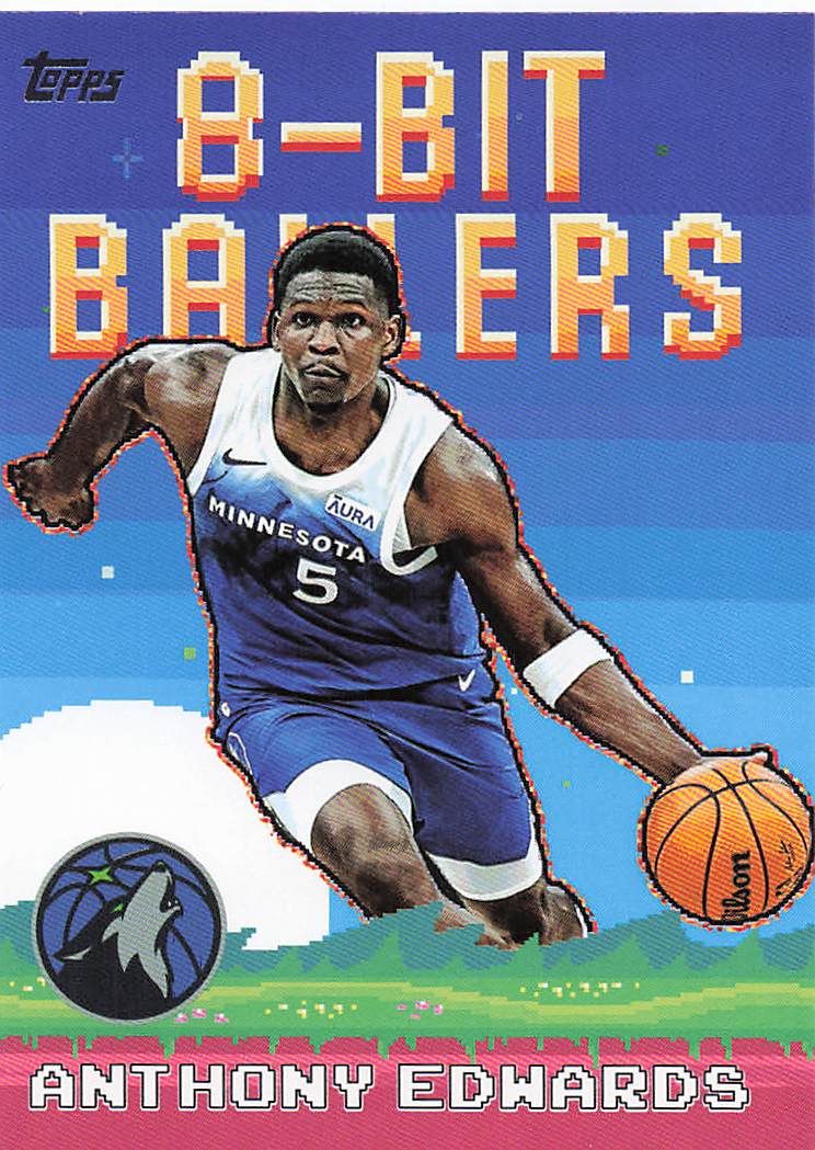 2025-26 Topps Basketball 8-Bit Ballers Anthony Edwards #8B-18