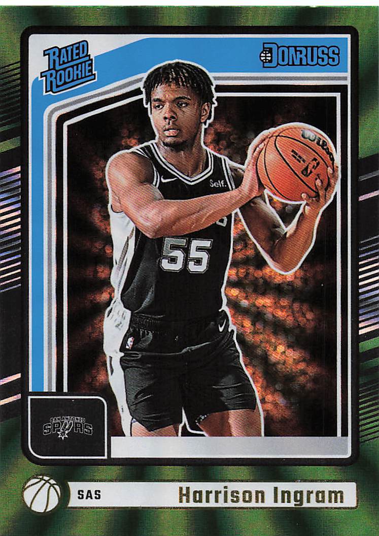 2024-25 Donruss Basketball Holo Green Laser Harrison Ingram #234 Rookie