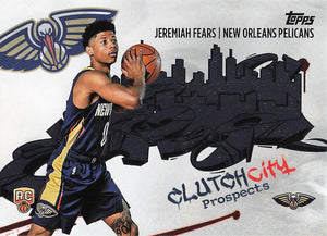 2025-26 Topps Basketball Clutch City Prospects Jeremiah Fears #CC-7