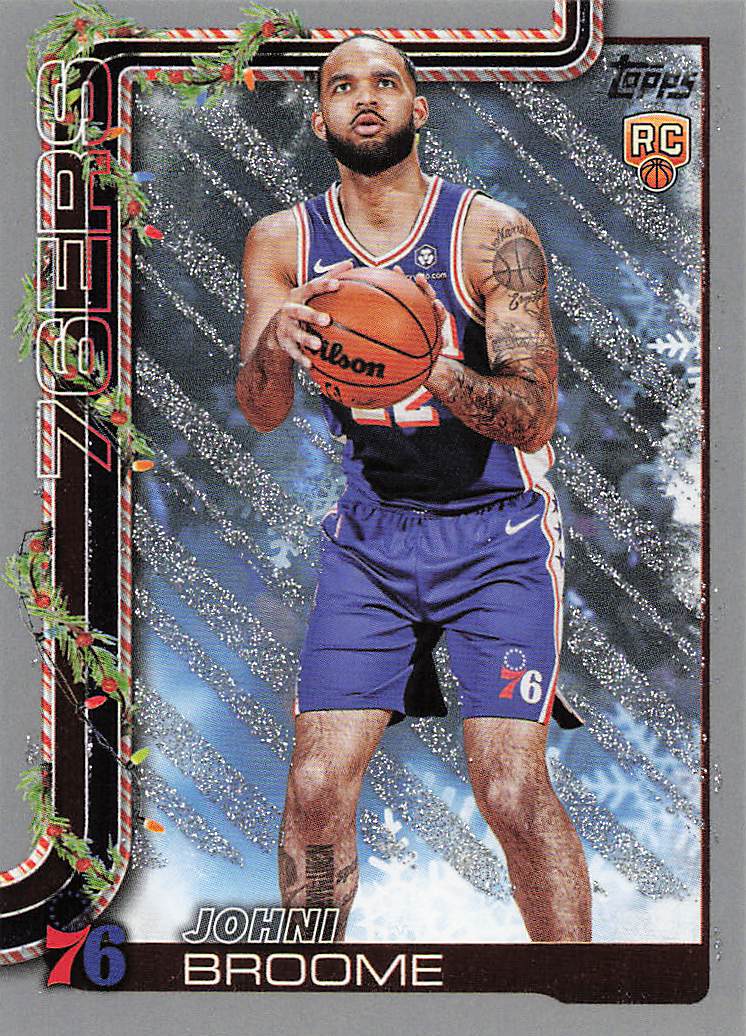 2025-26 Topps Holiday Basketball Glitter Holiday Johni Broome #H195 Rookie