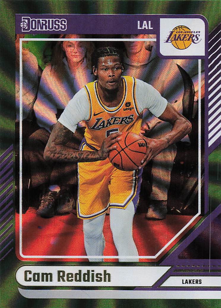 2024-25 Donruss Basketball Holo Green Laser Cam Reddish #30
