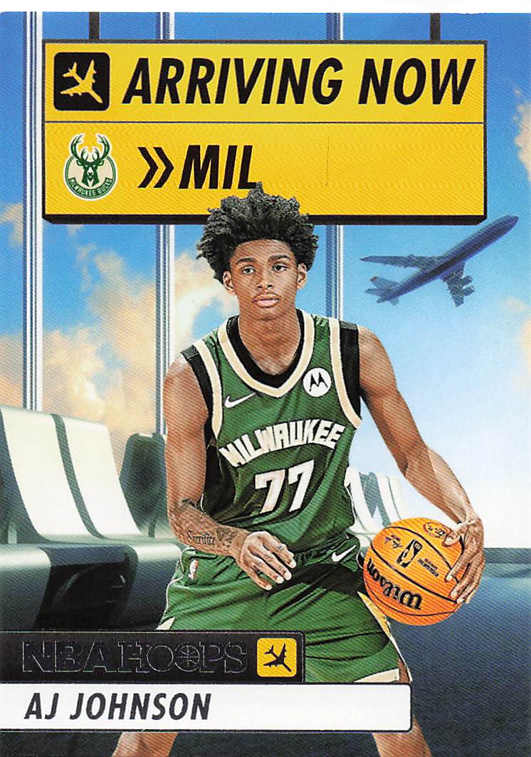 2024-25 Hoops Basketball Arriving Now AJ Johnson #19