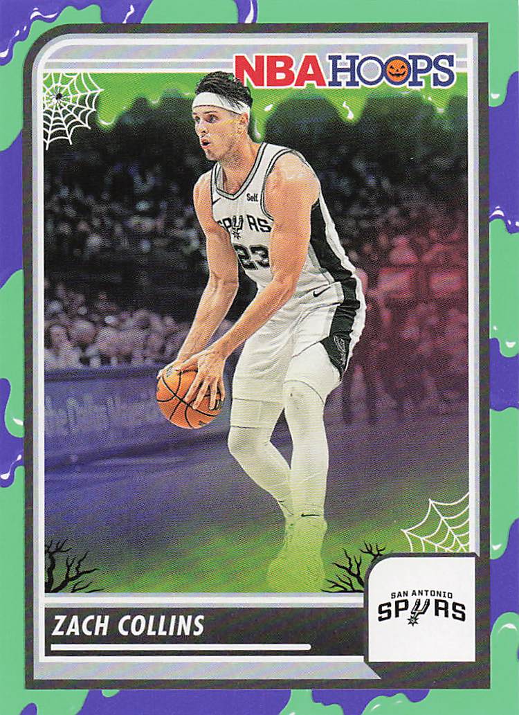 2023-24 Hoops Haunted Hoops Basketball Slime Zach Collins #241