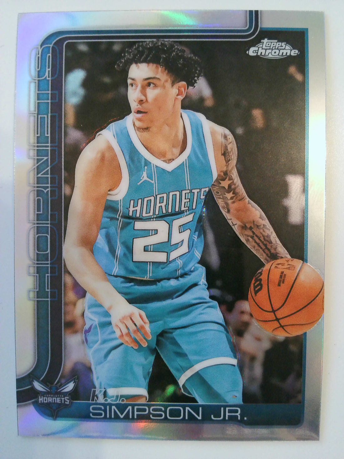 2025-26 Topps Chrome Basketball Refractor KJ Simpson Jr. #45
