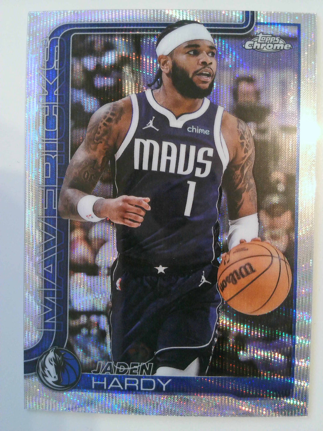 2025-26 Topps Chrome Basketball Wave Refractor Jaden Hardy #60