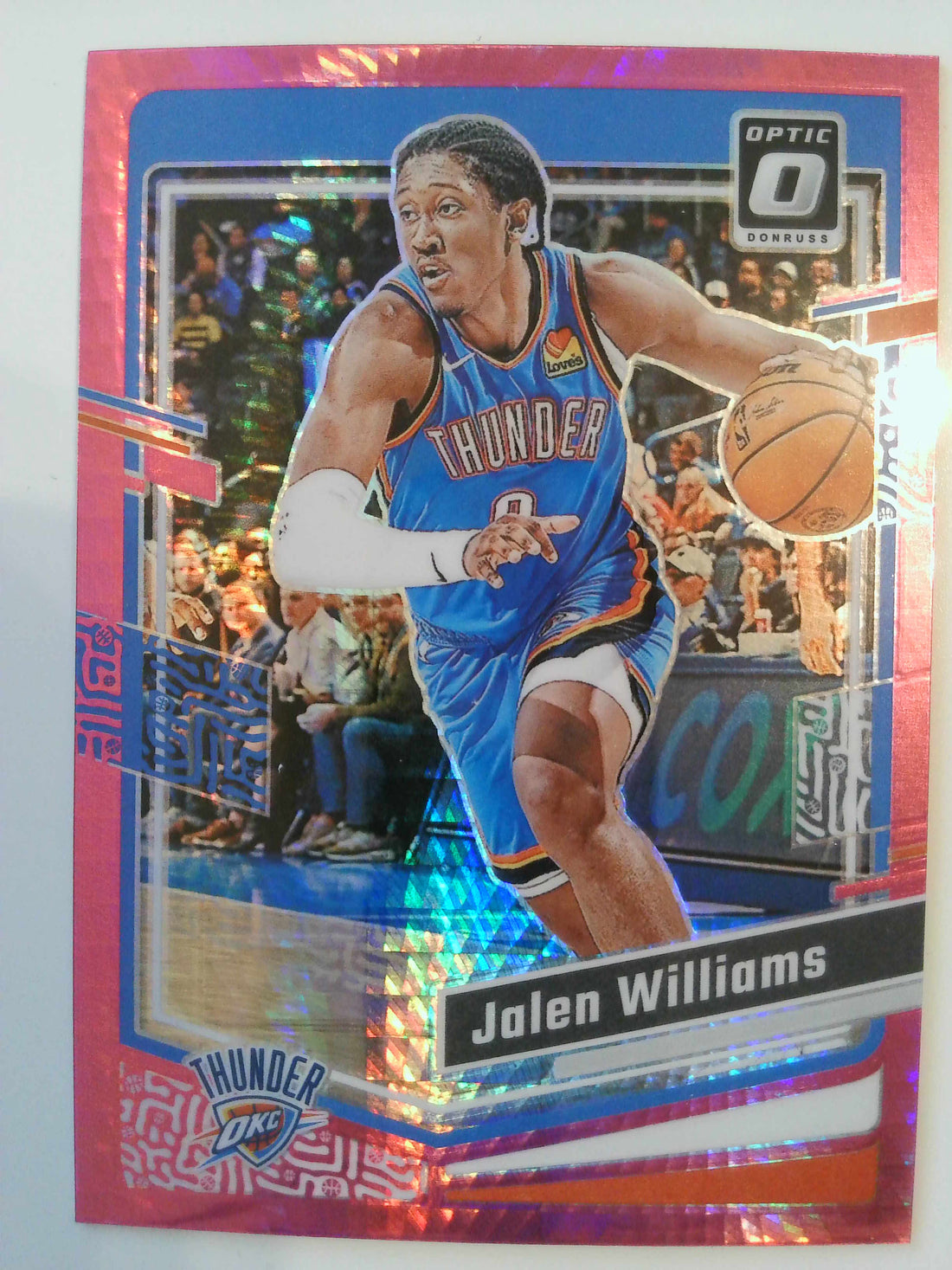 2023-24 Donruss Optic Basketball Hyper Pink Jalen Williams #188