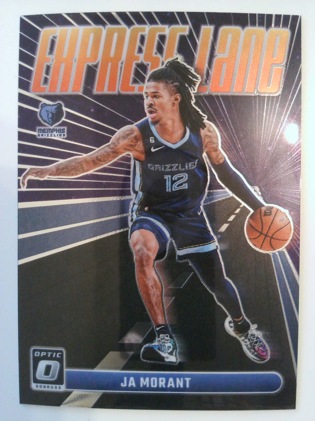 2023-24 Donruss Optic Basketball Express Lane Purple Ja Morant #17