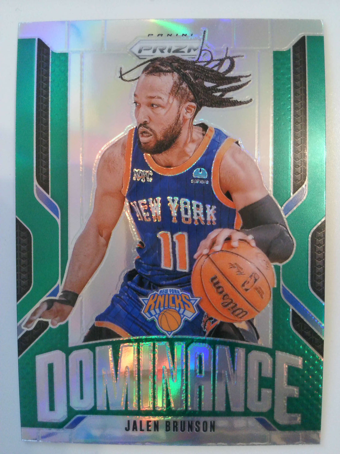 2024-25 Panini Prizm Basketball Dominance Prizms Green Jalen Brunson #17