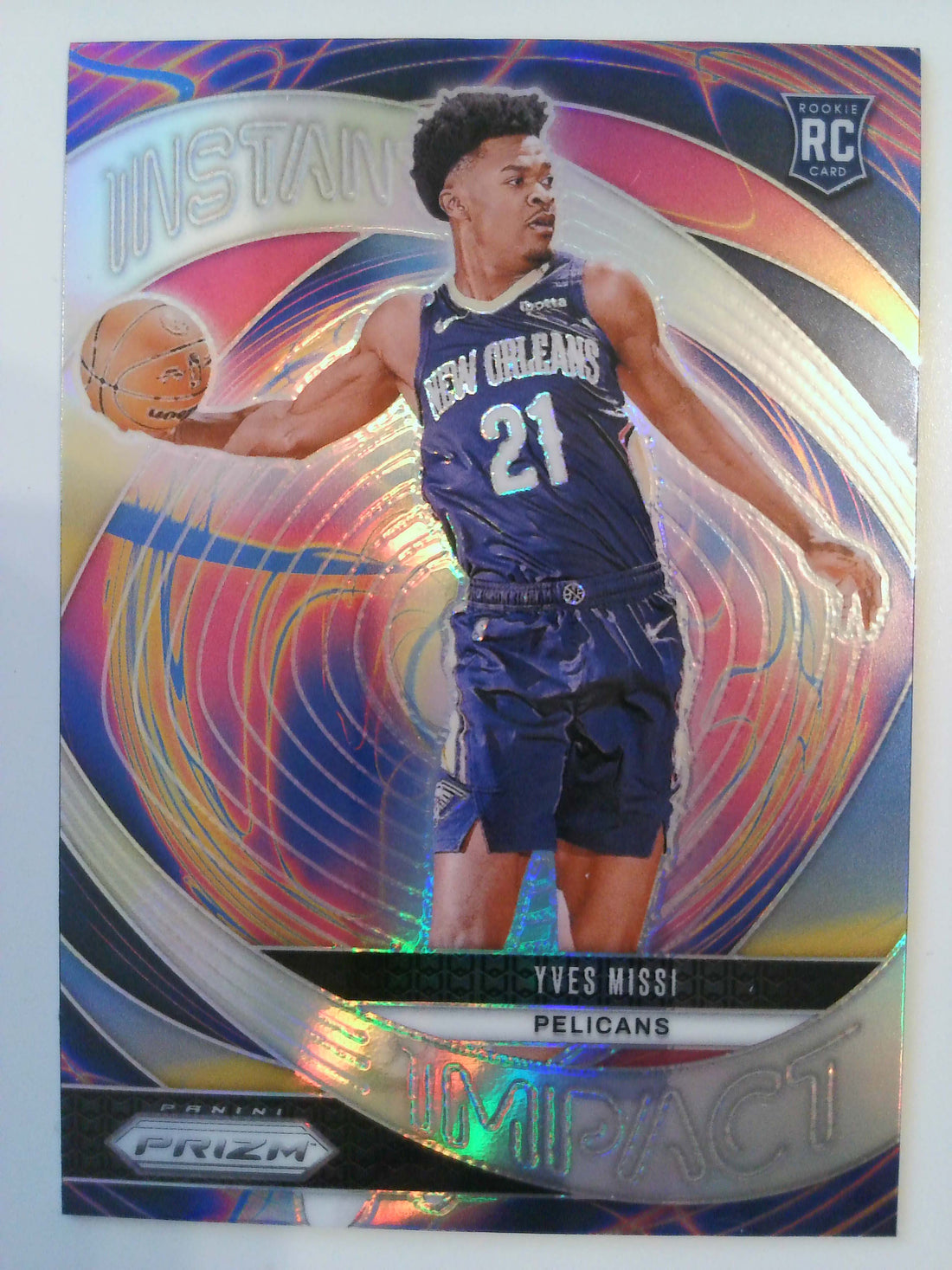 2024-25 Panini Prizm Basketball Instant Impact Prizms Silver Yves Missi #6
