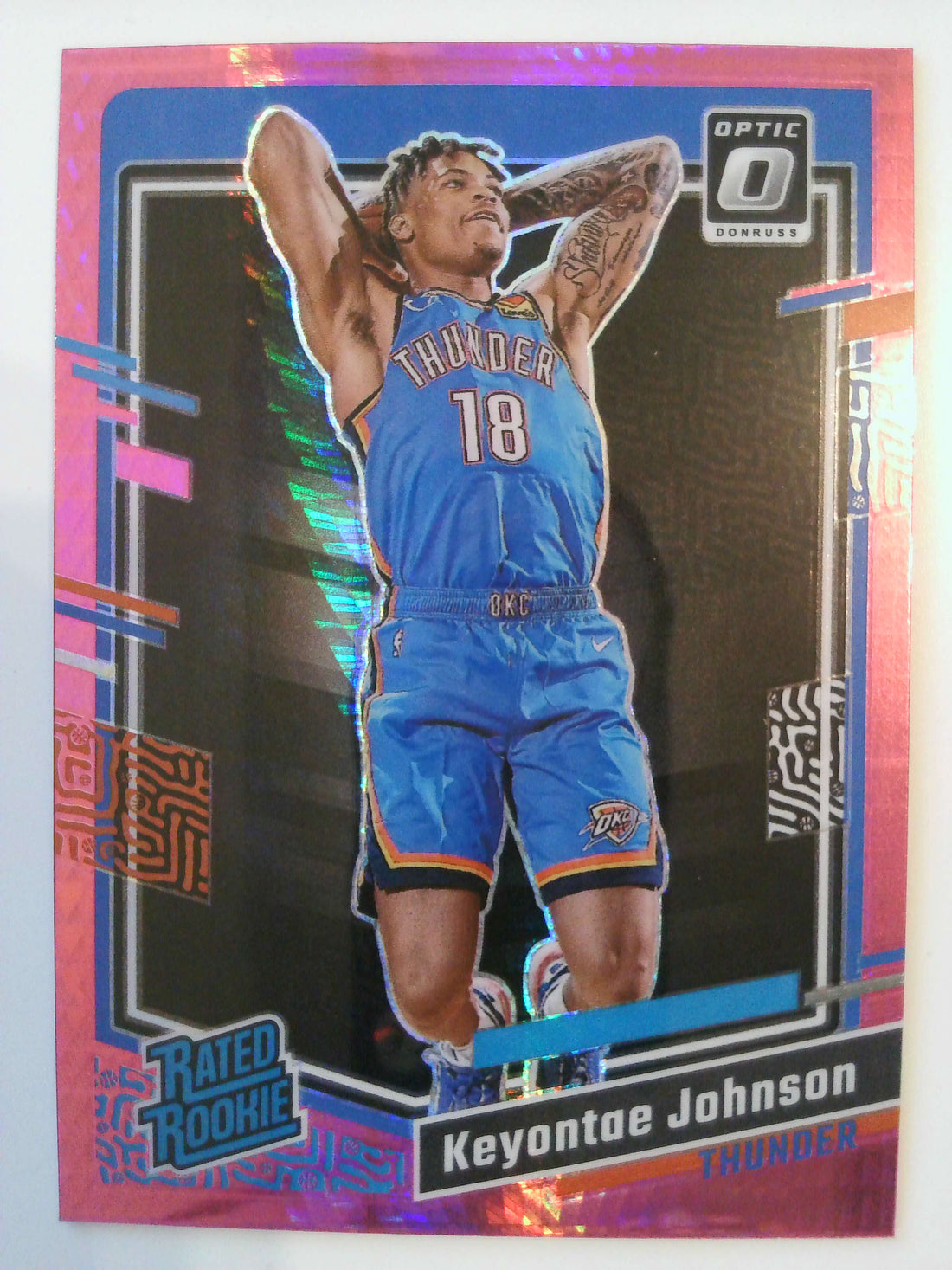 2023-24 Donruss Optic Basketball Hyper Pink Keyontae Johnson #237 Rookie