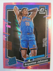 2023-24 Donruss Optic Basketball Hyper Pink Keyontae Johnson #237 Rookie
