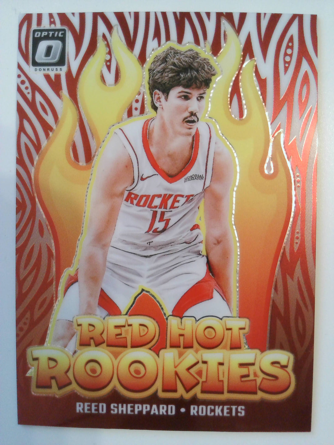 2024-25 Donruss Optic Basketball Red Hot Rookies Reed Sheppard #3