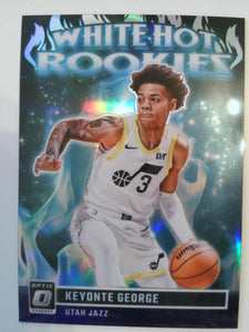 2023-24 Donruss Optic Basketball White Hot Rookies Holo Keyonte George #12