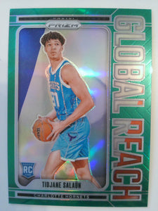 2024-25 Panini Prizm Basketball Global Reach Prizms Green Tidjane Salaun #3