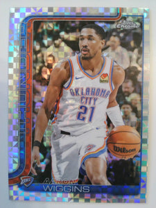 2025-26 Topps Chrome Basketball X-Fractor Aaron Wiggins #196