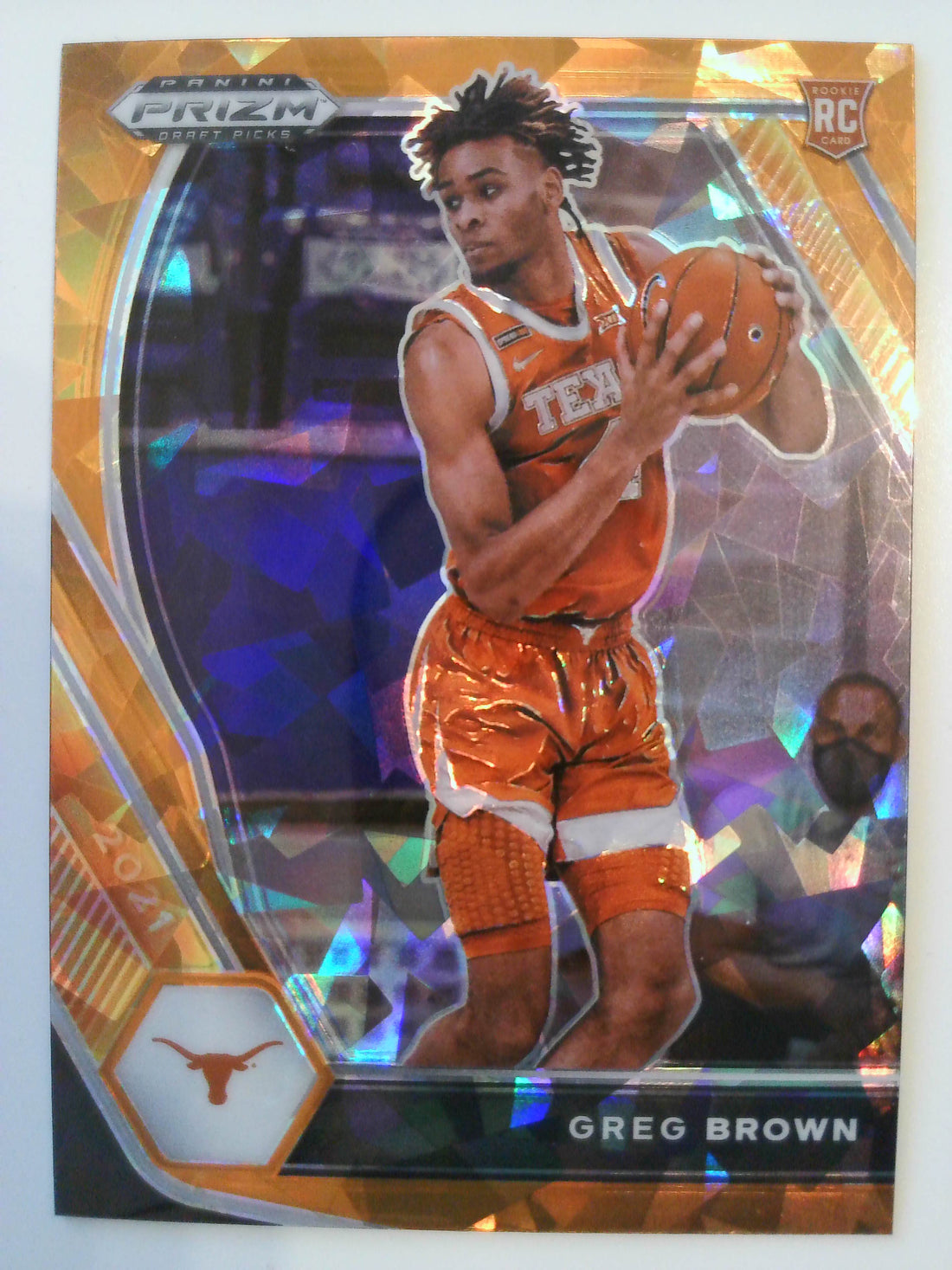 2021 Panini Prizm Draft Picks Basketball Orange Ice Greg Brown #27