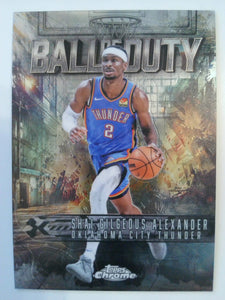 2025-26 Topps Chrome Basketball Ball of Duty Shai Gilgeous-Alexander #BD-6