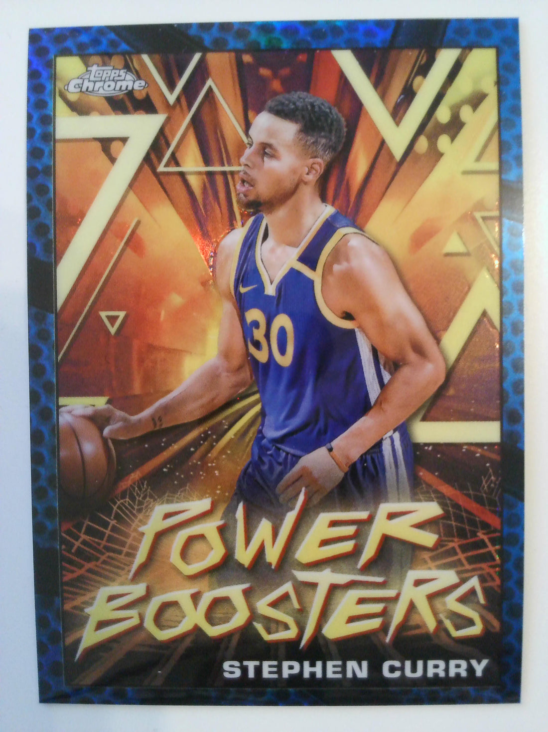 2023-24 Topps Chrome Power Boosters Refractor Blue Stephen Curry #PB-6