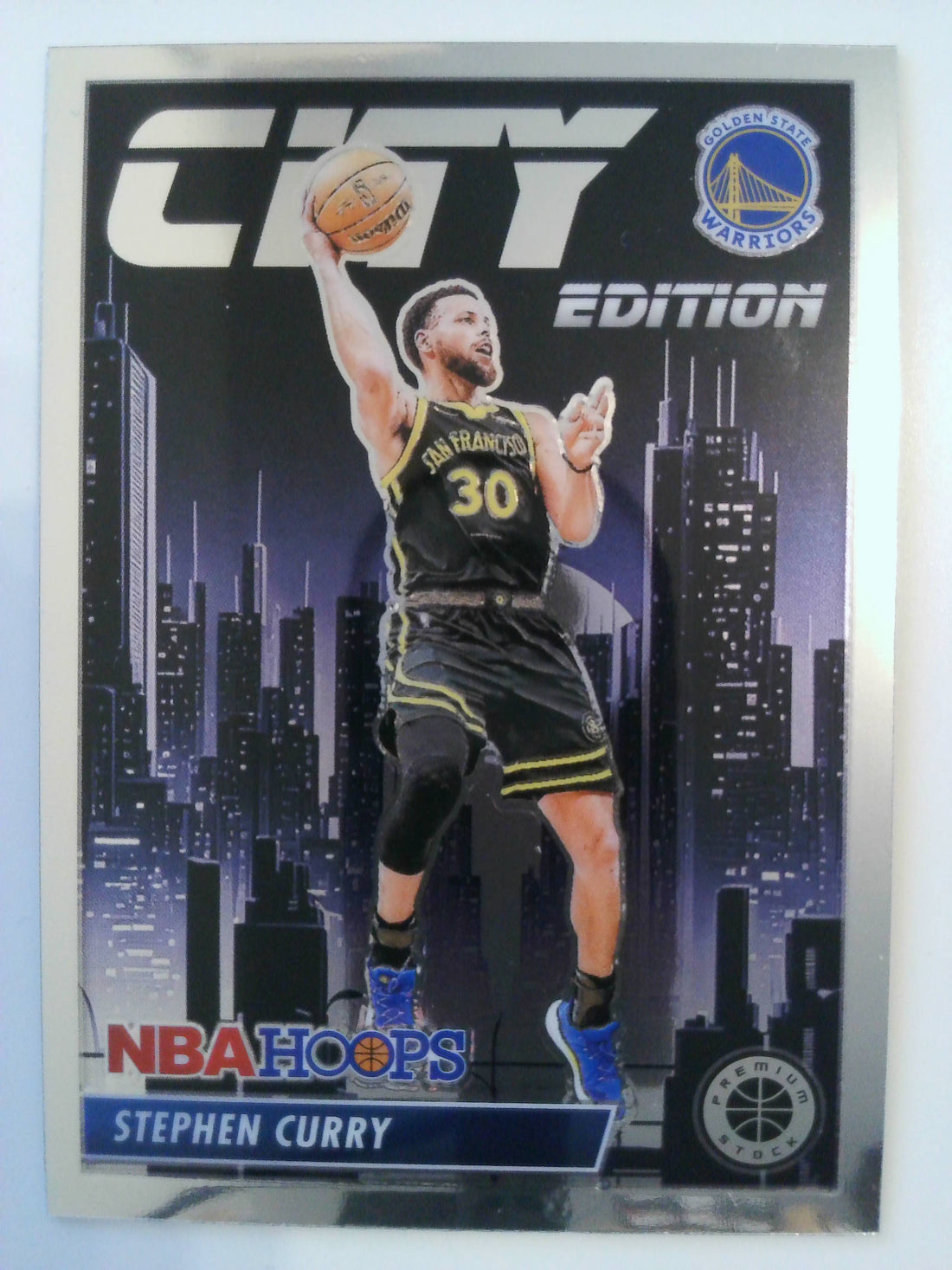 2023-24 Hoops Premium Stock Basketball City Edition Stephen Curry #30