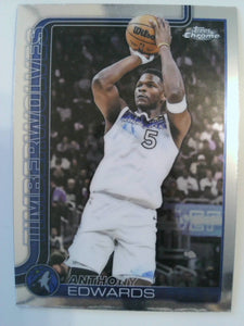 2025-26 Topps Chrome Basketball Anthony Edwards #151