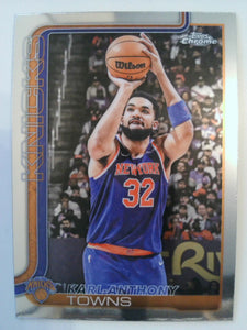 2025-26 Topps Chrome Basketball Karl-Anthony Towns #179