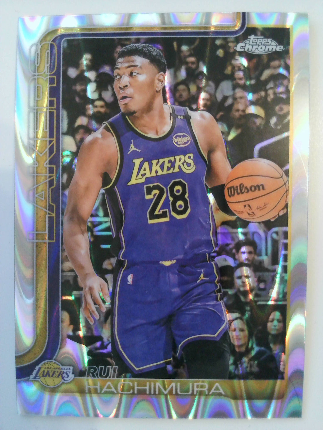 2025-26 Topps Chrome Basketball RayWave Refractor Rui Hachimura #148