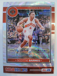 2024-25 Hoops Basketball Premium Prizms Wave Blue 43/99 Scottie Barnes #101