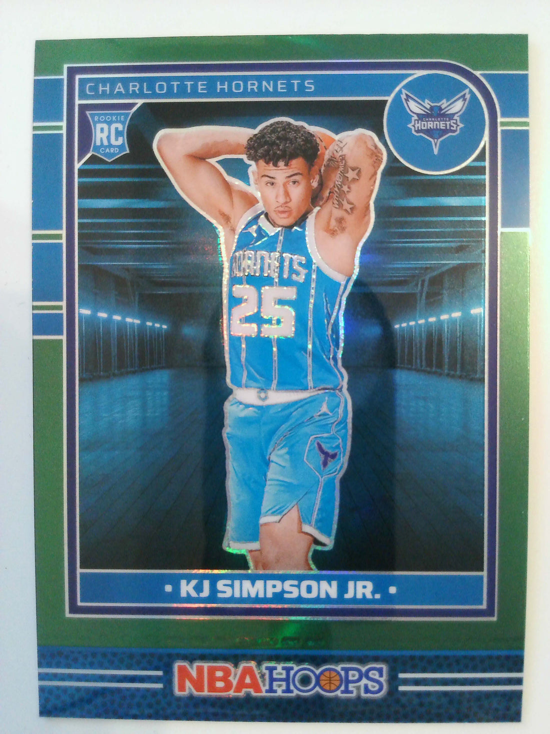 2024-25 Hoops Basketball Premium Prizms Green KJ Simpson Jr. #272 Rookie