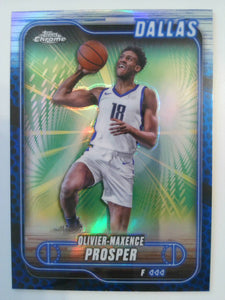 2024-25 Topps Chrome Basketball Blue Refractor Olivier-Maxence Prosper #126