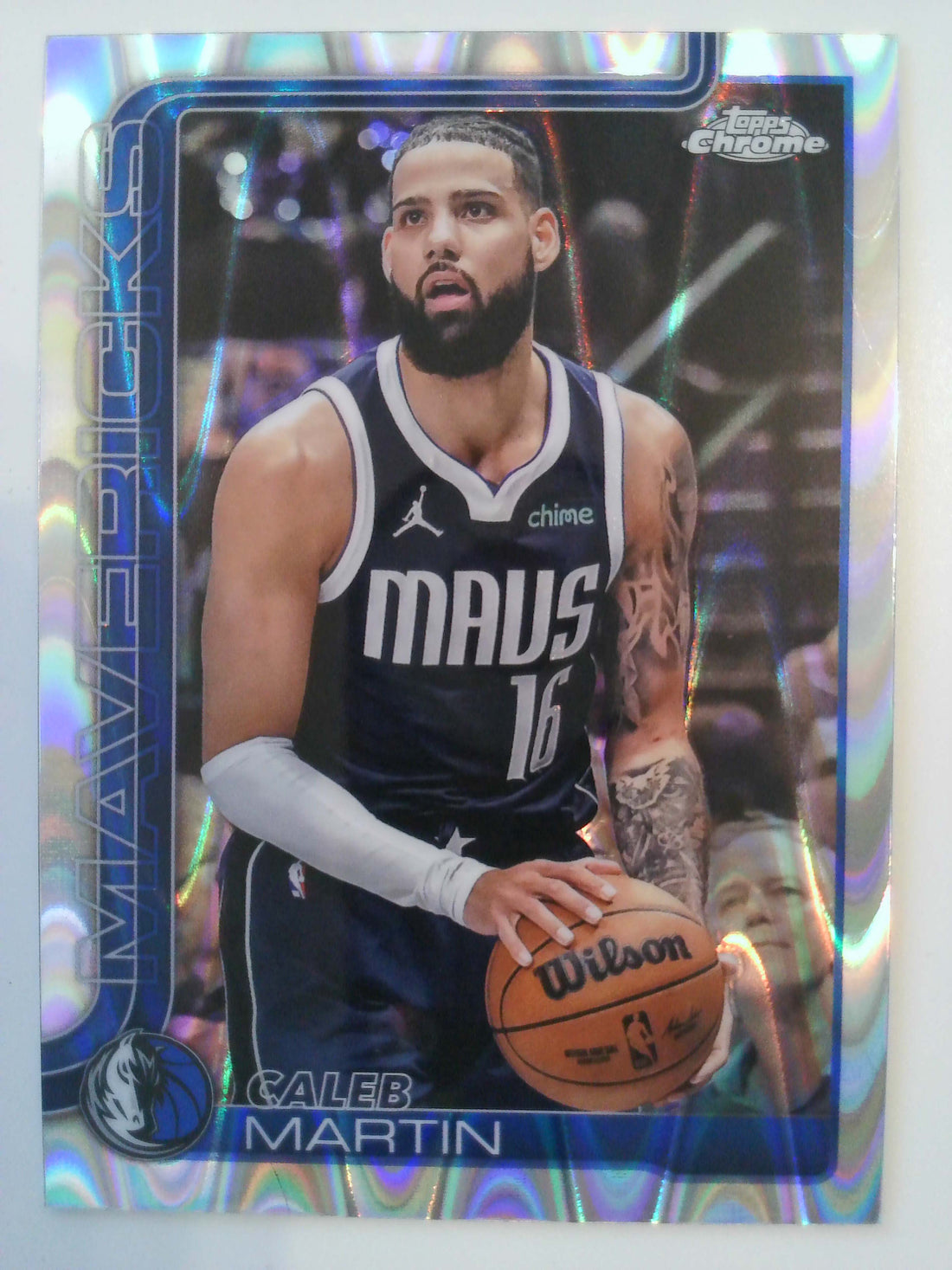 2025-26 Topps Chrome Basketball RayWave Refractor Caleb Martin #87