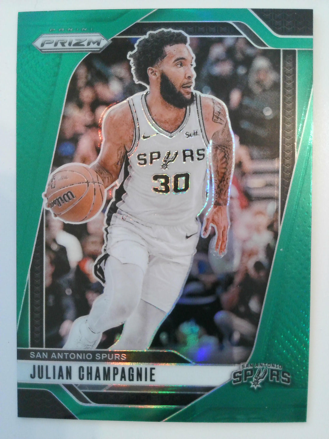 2024-25 Panini Prizm Basketball Prizms Green Julian Champagnie #158