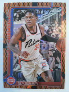 2025-26 Topps Chrome Basketball Basketball Refractor Marcus Sasser #35