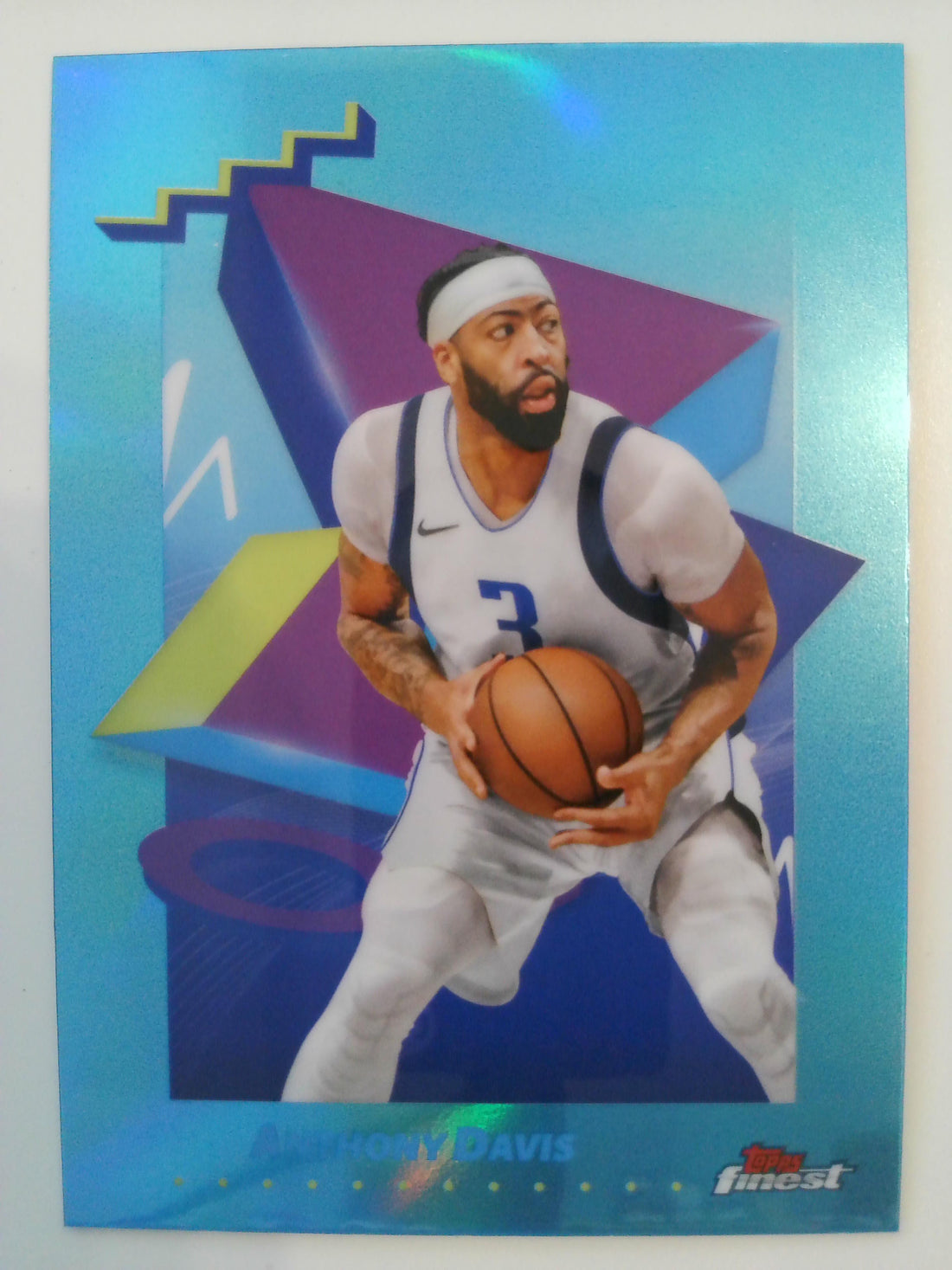2024-25 Finest Basketball Sky Blue Refractor Anthony Davis #138