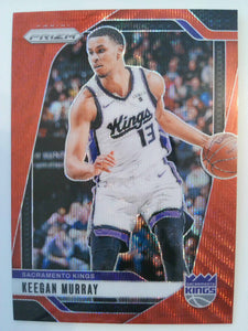 2024-25 Panini Prizm Basketball Prizms Ruby Wave Keegan Murray #7