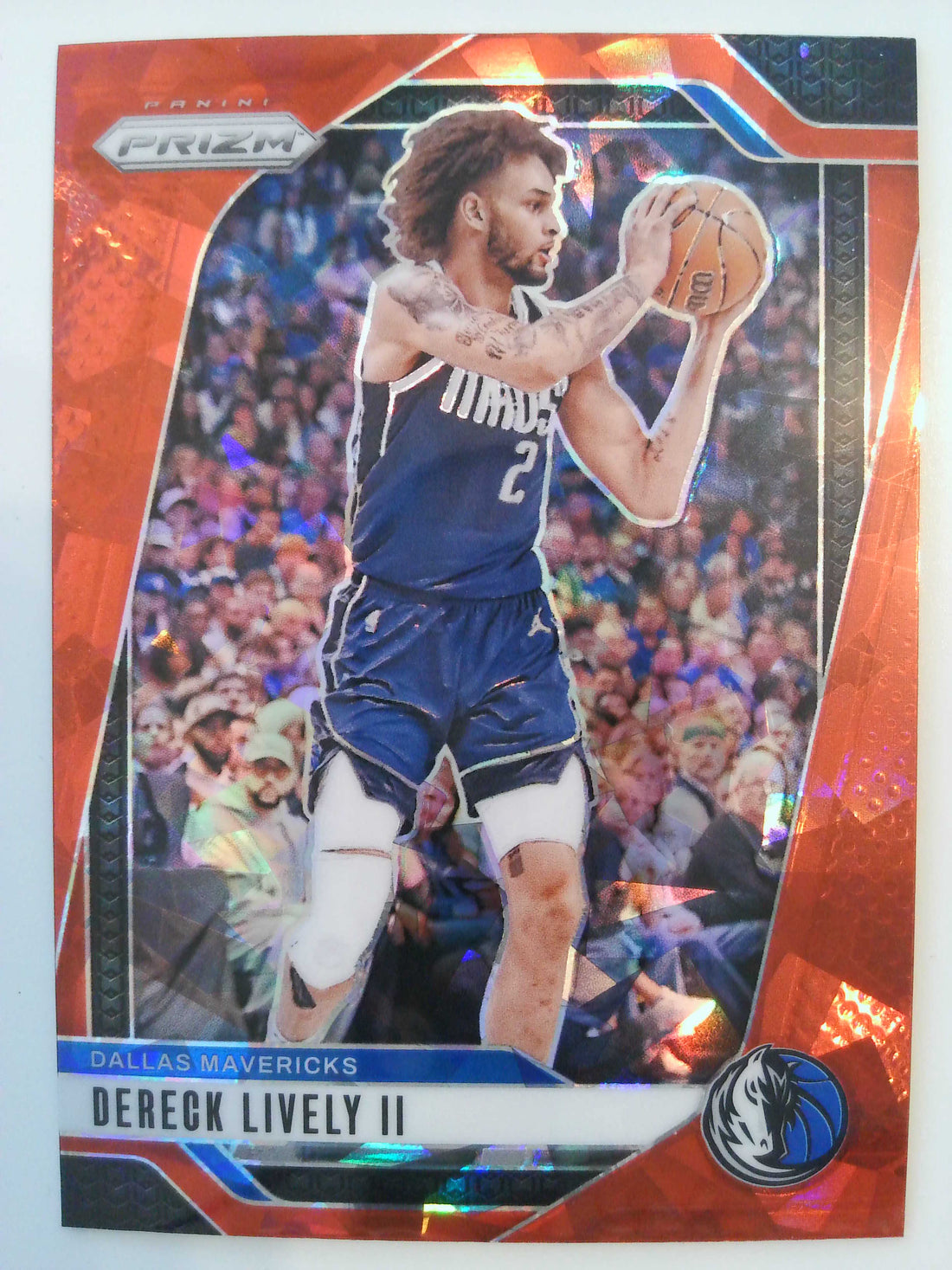 2024-25 Panini Prizm Basketball Prizms Red Ice Dereck Lively II #214