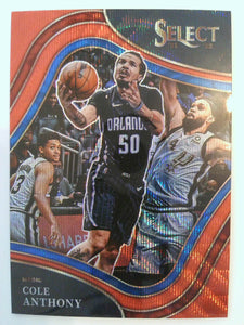 2021-22 Panini Select Basketball Red Wave Prizms Cole Anthony #250