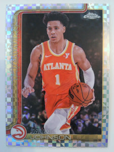 2025-26 Topps Chrome Basketball X-Fractor Jalen Johnson #56