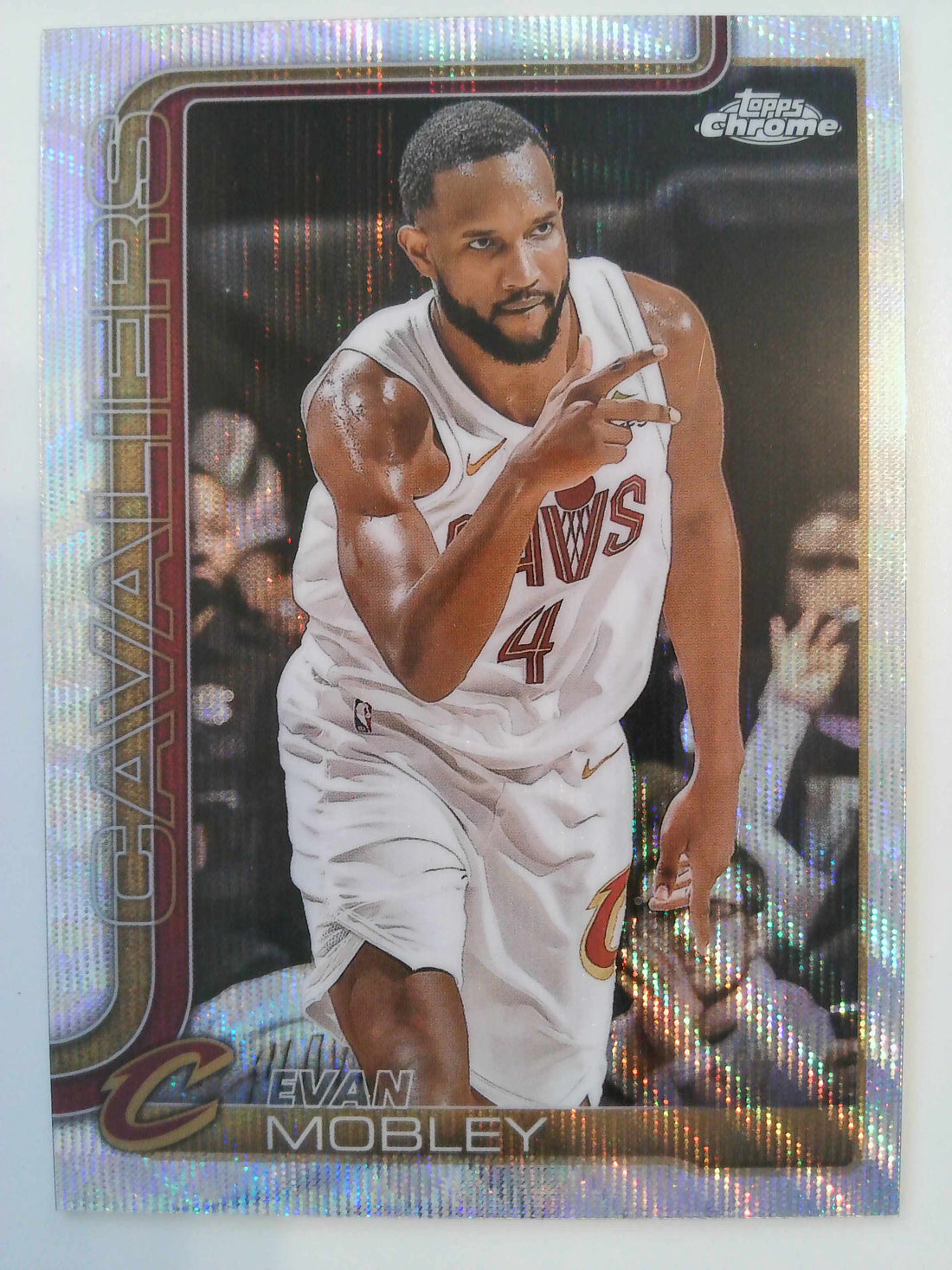 2025-26 Topps Chrome Basketball Wave Refractor Evan Mobley #67