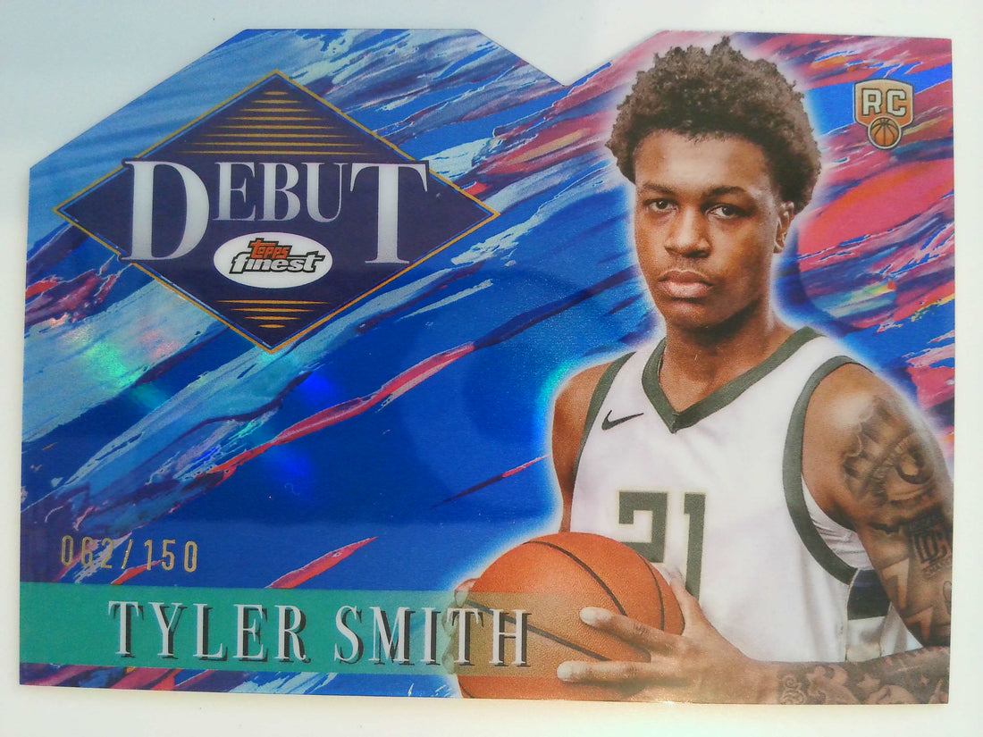 2024-25 Finest Basketball Debut Blue Refractor 062/150 Tyler Smith #D-15