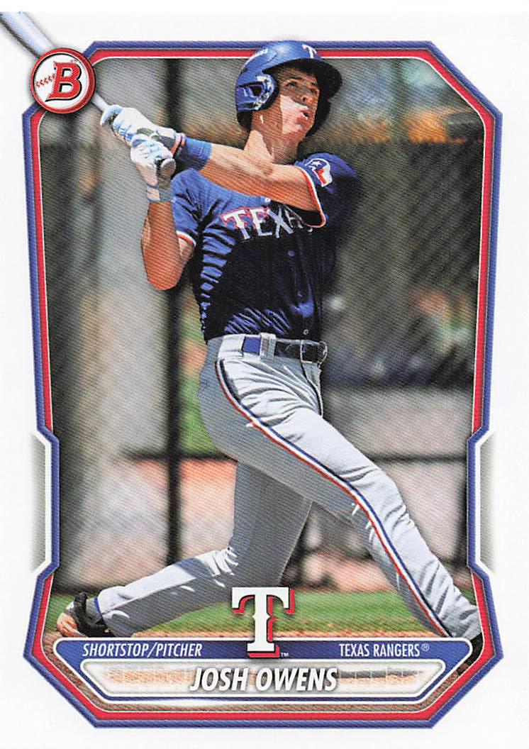 2026 Bowman Baseball Prospects Josh Owens #BP-62