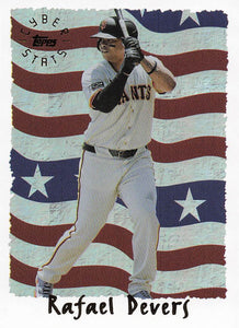 2025 Topps Archives Baseball 1995 Topps Cyberstats Rafael Devers #95C-15