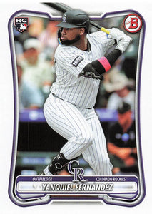 2026 Bowman Baseball Yanquiel Fernández #91 Rookie