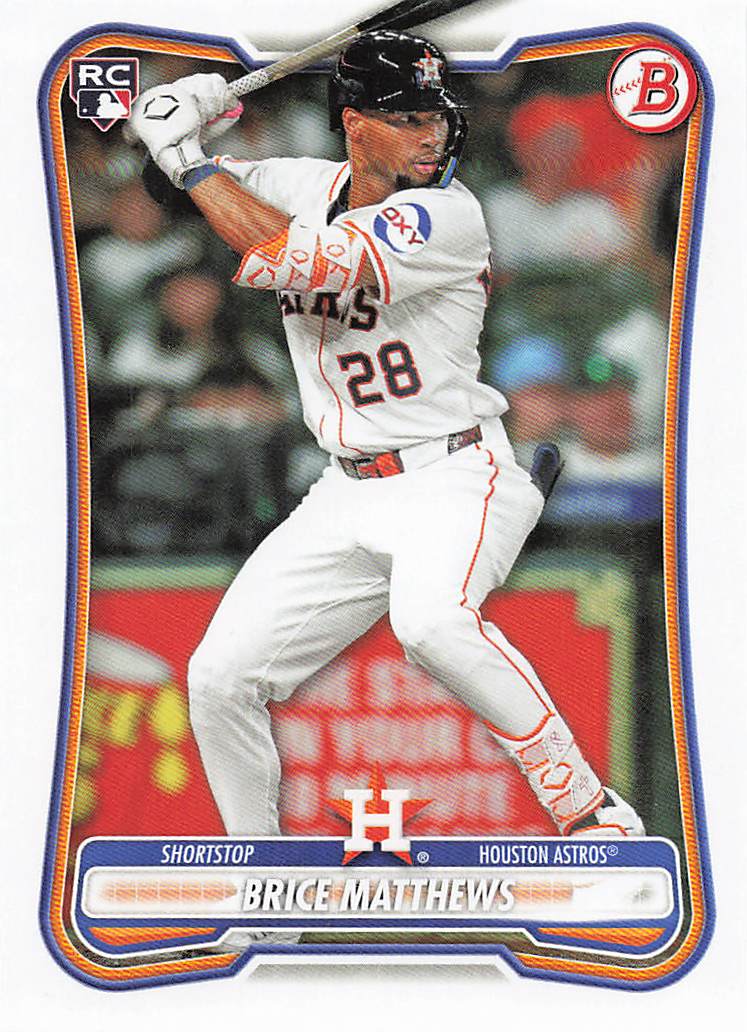 2026 Bowman Baseball Brice Matthews #56 Rookie