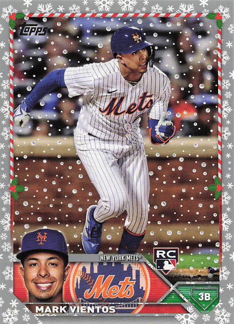 2023 Topps Holiday Baseball Metallic Mark Vientos #H185
