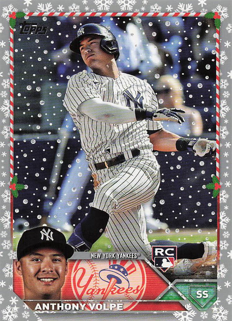 2023 Topps Holiday Baseball Metallic Anthony Volpe #H129