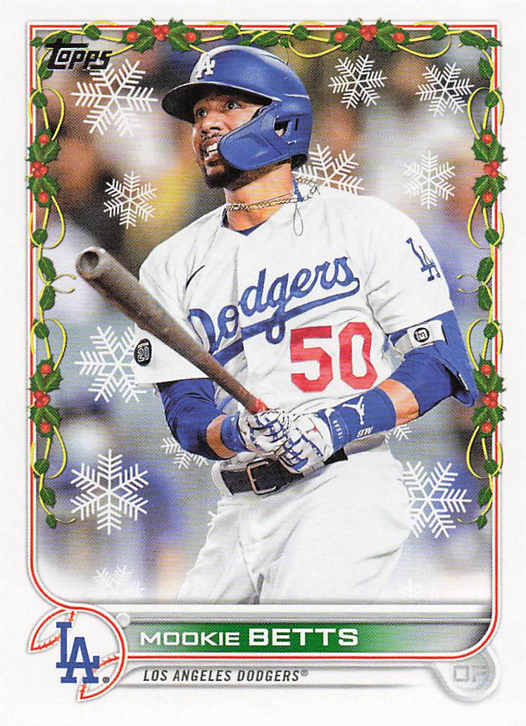 2022 Topps Holiday Baseball Mookie Betts #HW176