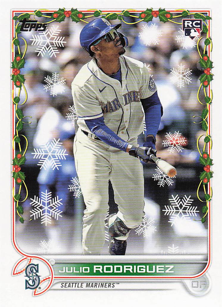 2022 Topps Holiday Baseball Julio Rodriguez #HW44 Rookie