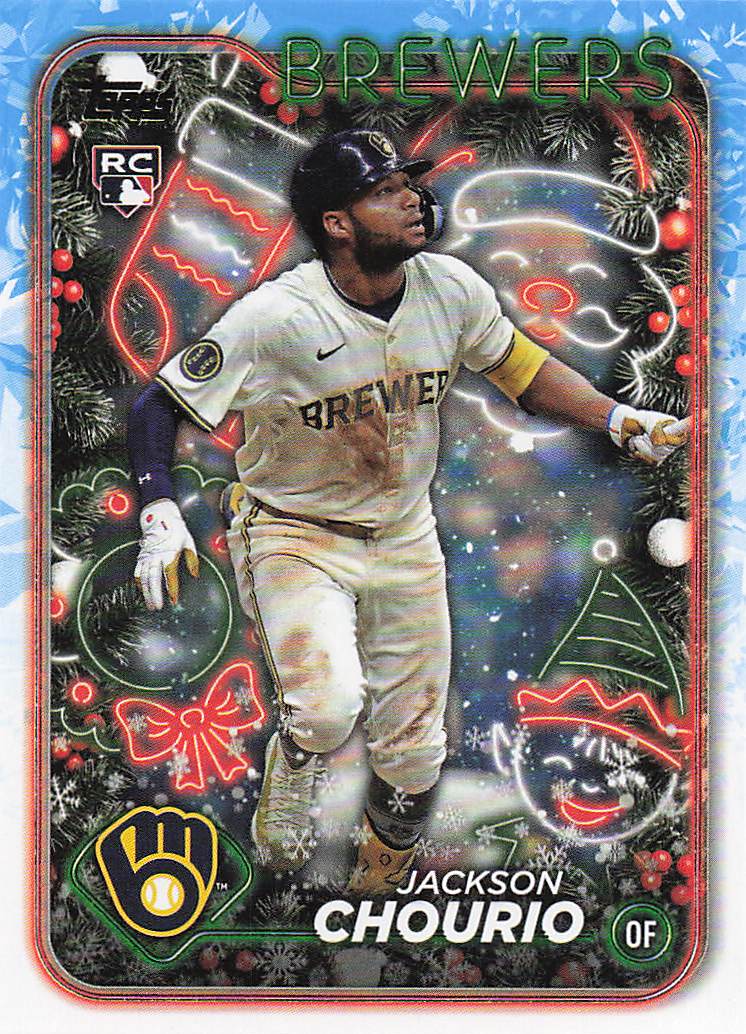 2024 Topps Holiday Baseball Jackson Chourio #H119 Rookie